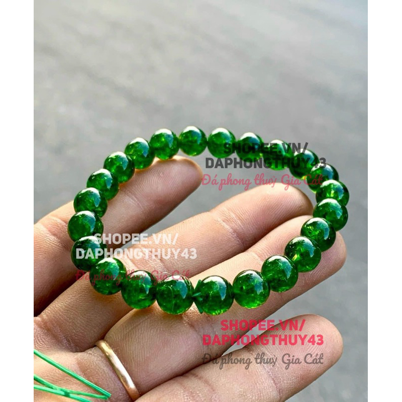 สร้อยข้อมือ Svip diopside 5A ขนาด 7.0-8mm พร้อมกล่อง