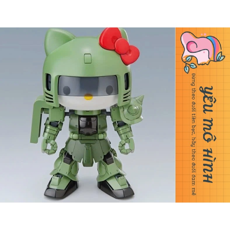 กันดั้ม SD Hello Kitty ZAKU II มาพร้อมฐานแสดง