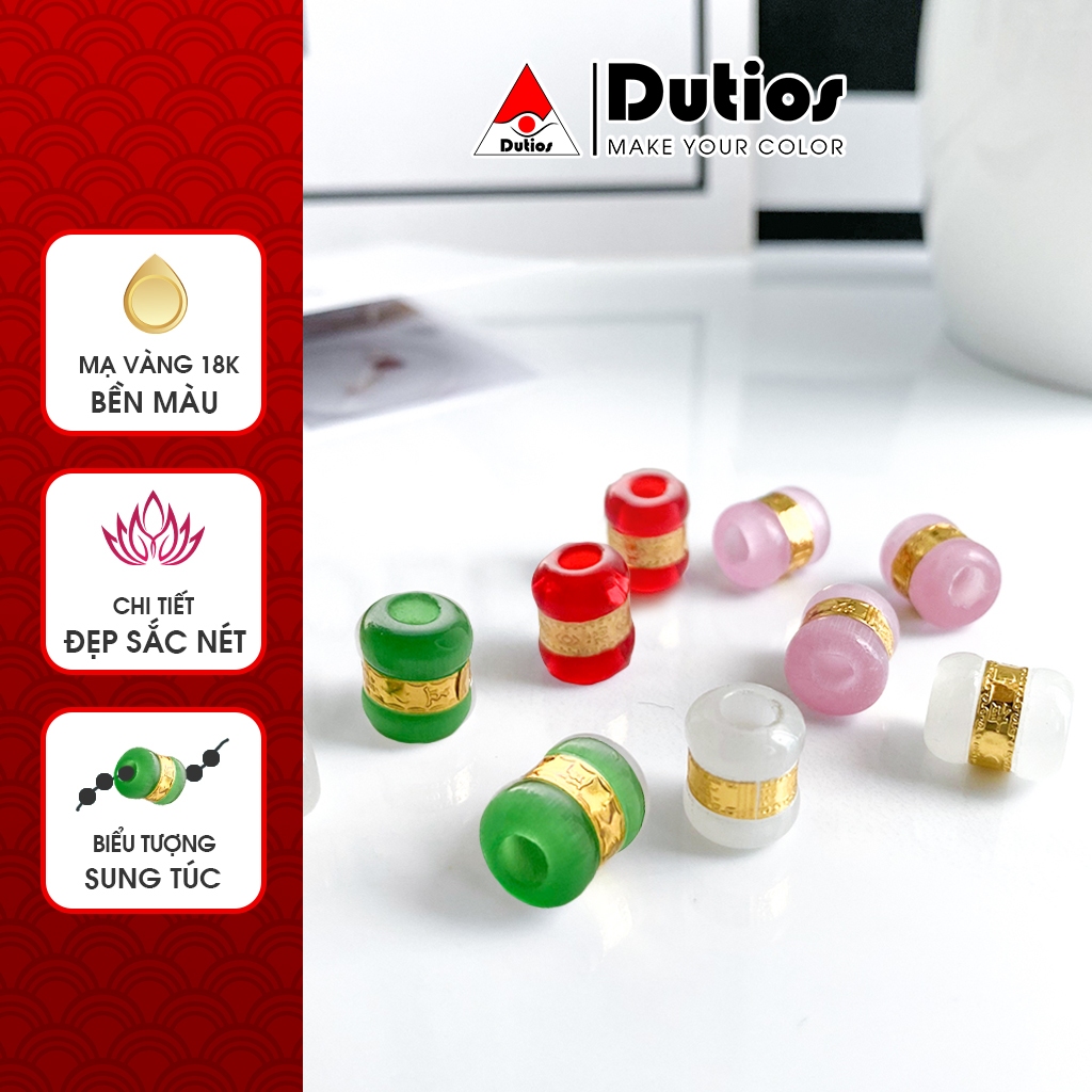 หินตาแมว Charm Lu Thong หุ้มทอง Dutios 11.8x9.5mm รู 2mm สําหรับสร้อยข้อมือฮวงจุ้ย CLT002