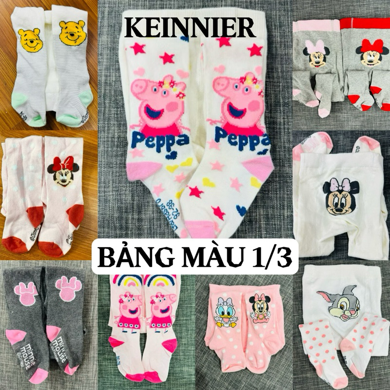 C6527 3m-6y ถุงน่องเด็กผู้หญิง surplus ส่งออก น่ารักสุดๆ surplus ของแท้ (68cm - 128cm) จานสี 1/3 [Ke