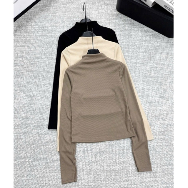 เสื้อยืดคอเต่าบางความร้อนแขนยาวผู้หญิงสุดฮอต_127