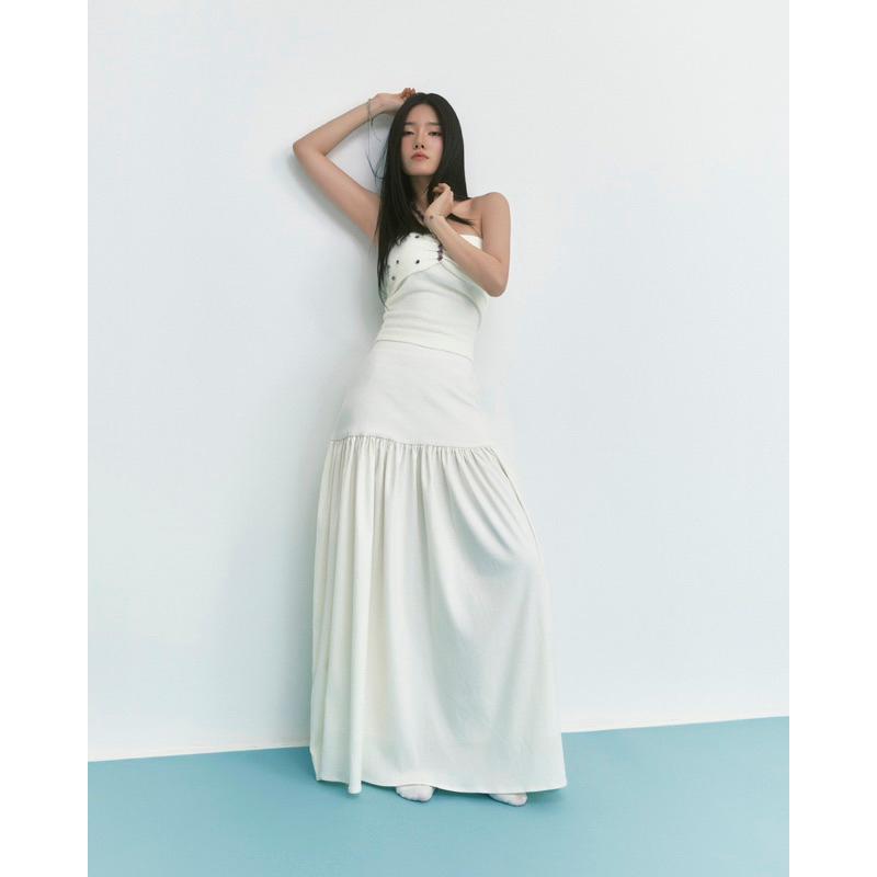 EIN - สเวตเตอร์ Rhinestone พร้อมสร้อยคออเมทิสต์