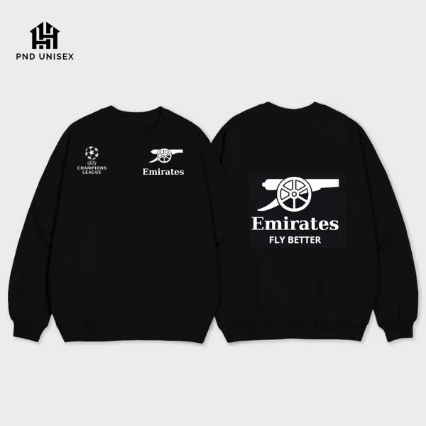 เสื้อสเวตเตอร์ Asenal รุ่น 2 ฟอลมหลวม Unisex ผ้าสักหลาดผ้าฝ้าย นุ่ม พิมพ์ลายโลโก้คุณภาพสูง Bagic PT1