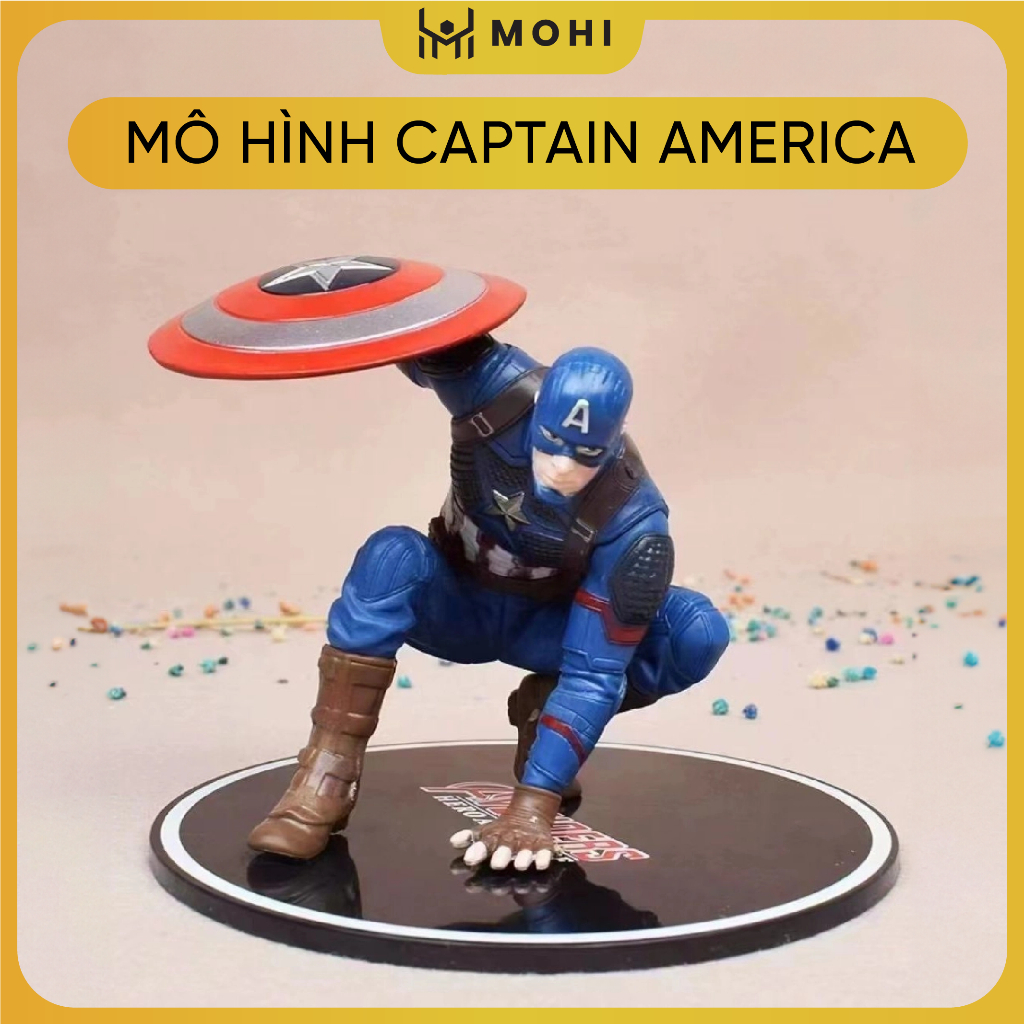 Avenger Captain America Captain America Model - สูง 10cm - กว้าง 13.5cm - น้ําหนัก 250gram - Avenger
