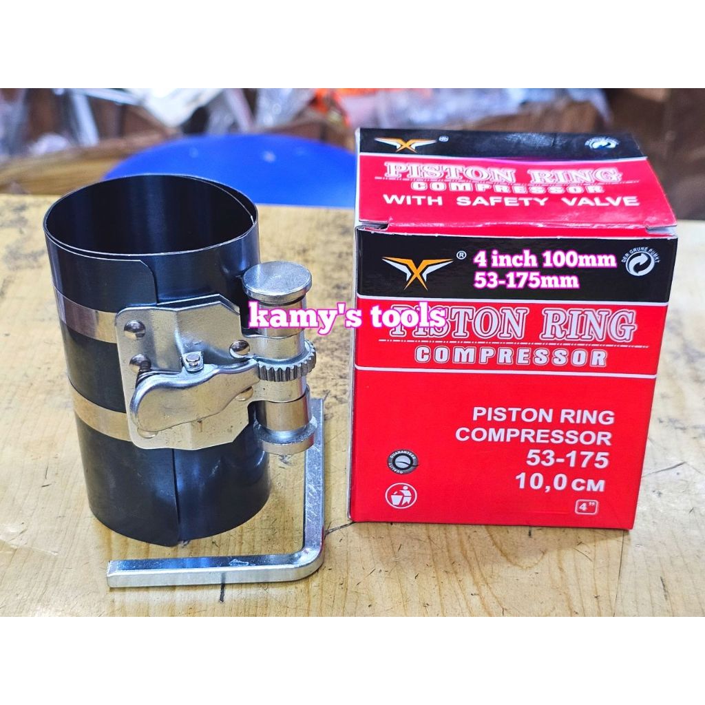 Wetools แหวนลูกสูบกด 4 นิ้ว 100mm 60-175mm PRC-0417 คอแพะเงิน