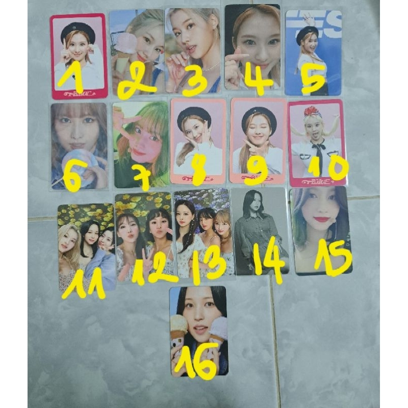 การ์ด DICON ของแท้ TWICE CHAEYOUNG MOMO MINA SANA