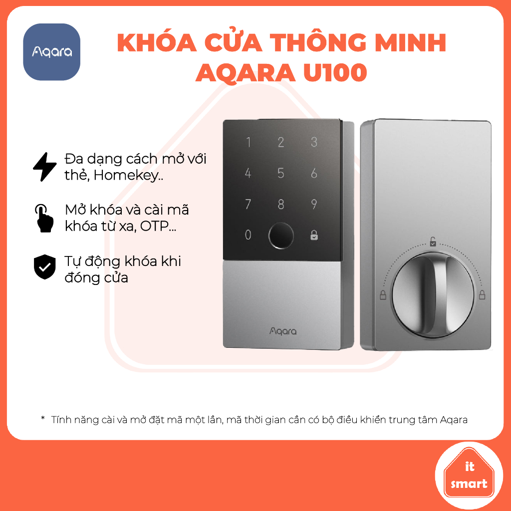 ล็อค Aqara U100 ที่รองรับ Apple Homekit ปลดล็อค ตั้งค่ารหัสระยะไกล สภาพอากาศ