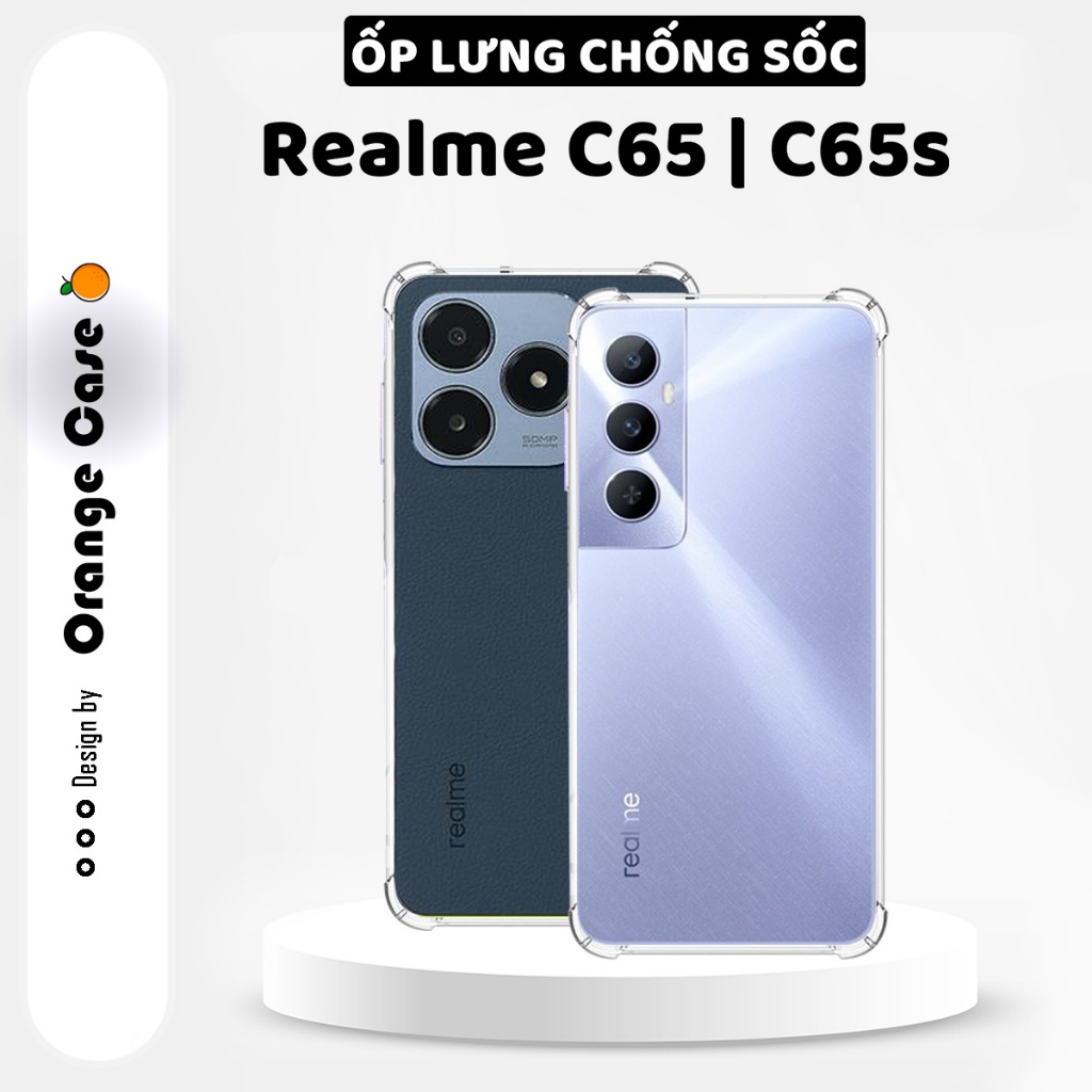 เคสRealme C65 | ซิลิโคนกันกระแทก Realme C65s ปกป้องทั้งเครื่องและทนต่อแรงกระแทก | เคสกันกระแทก
