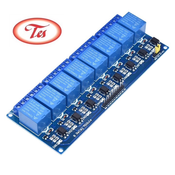 วงจรรีเลย์ 5V 12V 8 ช่องพร้อมการแยกแสง M608