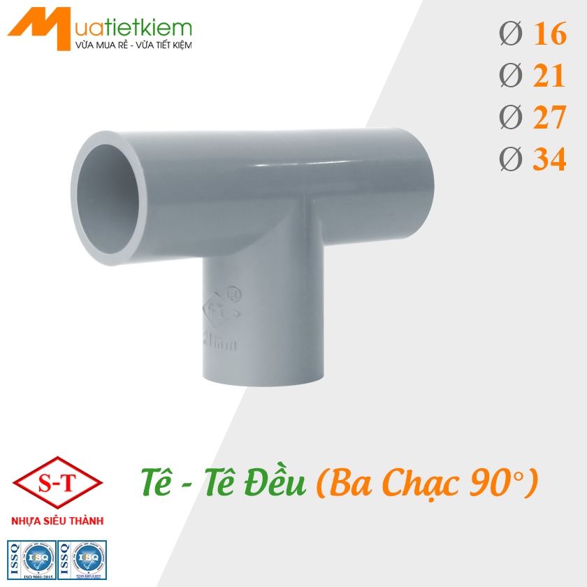 Ø16 Ø21 Ø27 Ø34 [WHOLESALE] Numb, Numb, Three Pins 90 PVC non-16, 21, 27, 34, SUPER THHANH อุปกรณ์ปร
