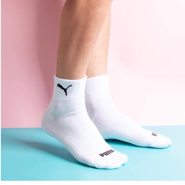 เสื้อคอเต่าผ้าฝ้ายแบน 16-18ซม. P/U.MA ความยาวกลางสีขาว