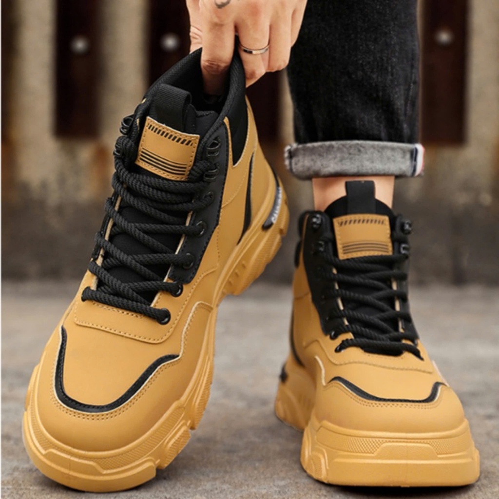 KingSneaker รองเท้ากีฬาคุณภาพสูงสําหรับผู้ชาย,รองเท้าบูทยางสําหรับผู้ชายที่อ่อนเยาว์และไดนามิกสุดฮอต - H072