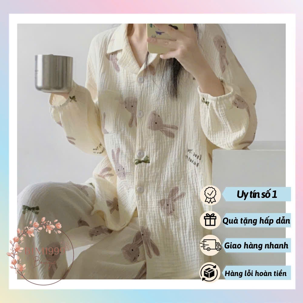 ชุดเสื้อยืดผ้าฝ้ายกระต่ายสีม่วงสุดน่ารักพร้อมแขนเป็นก้อนสไตล์เกาหลี