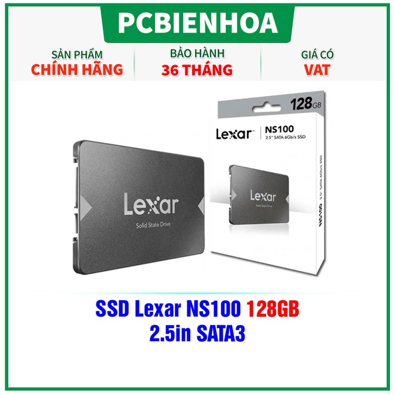 ฮาร์ดไดรฟ์ SSD ของแท้ LEXAR NS100 RB 2.5 SATA3 128GB