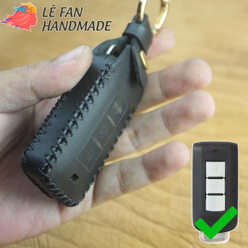 เคสกุญแจหนังแฮนด์เมดสําหรับ Mitsubishi Xpander, Outlander, Triton, Attrage, Xforce, Pajero Sport