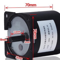 [เฟืองโลหะ] มอเตอร์ลดเกียร์ 220V 40W 70KTYZ 60W 80KTYZ มอเตอร์ลดเกียร์ 220V มอเตอร์ลดเกียร์ 220V
