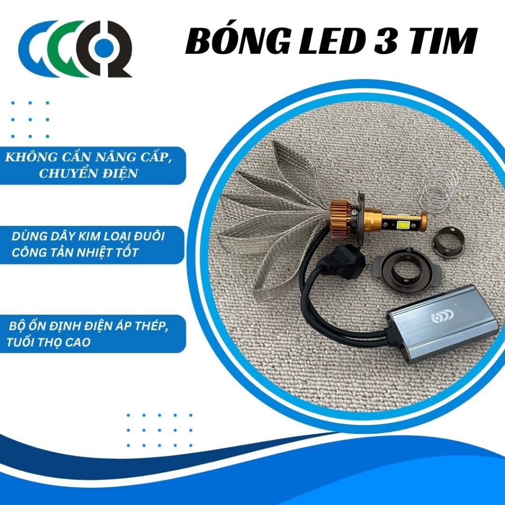 ไฟ LED มอเตอร์ไซค์ / ไฟหน้ารถจักรยานยนต์ 3 Hearts 2 Hearts หม้อน้ําหางโค้ง