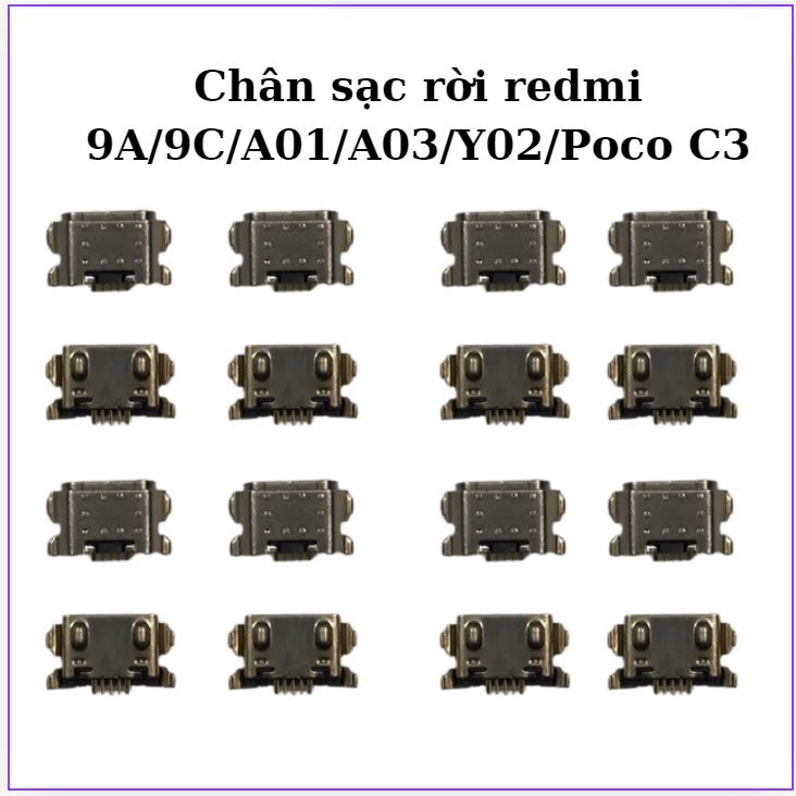 พอร์ตชาร์จแบบถอดได้สําหรับ A01/redmi 9A/9C/A03/Y02/Poco C3