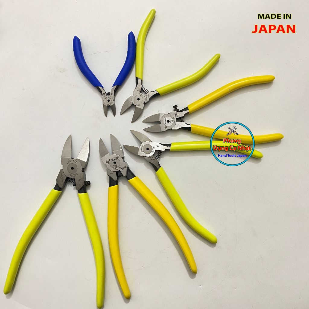 Tsunoda King TTC Japan คีมตัดพลาสติก 4 ถึง 8 นิ้ว PN-100, PN-125, PN-150, PNC-150F, PN-175, PN-200