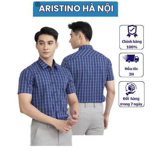 (SIZE 38) เสื้อเชิ้ตแขนสั้น Arristino ผ้าฝ้ายเนื้อนุ่ม เย็นสบาย ทรงหลวม ASSS071S2