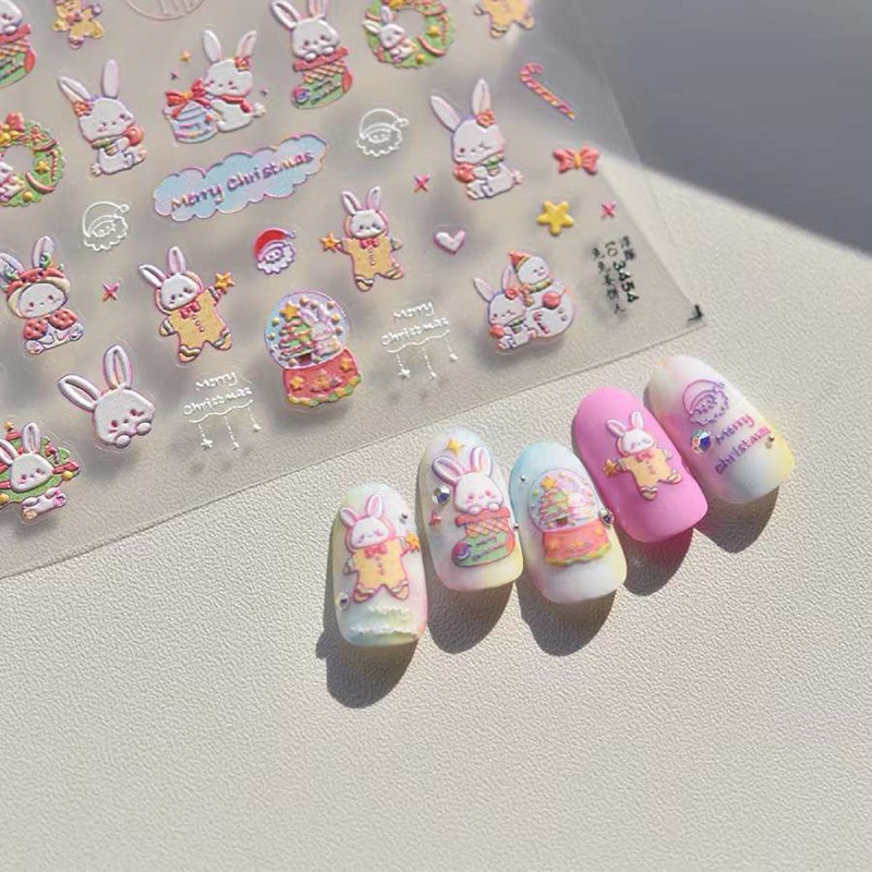 5D RABBIT FLOATING STICKER (3454)