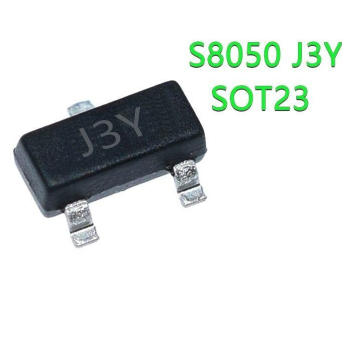 ทรานซิสเตอร์ 50 S8050 พร้อมสติกเกอร์ J3Y 0.5A 40V พิน