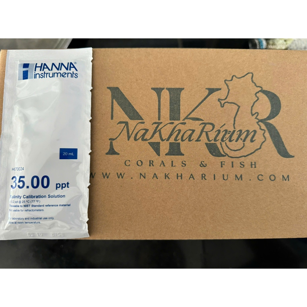 Hanna HI70024P สารละลายสอบเทียบความเค็ม (NaCl) 35ppt