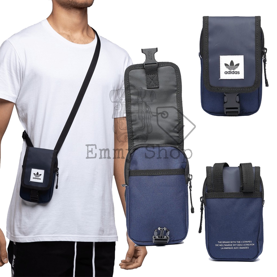 กระเป๋าสะพายข้าง Adidas ขนาดเล็กกะทัดรัดใส่โทรศัพท์