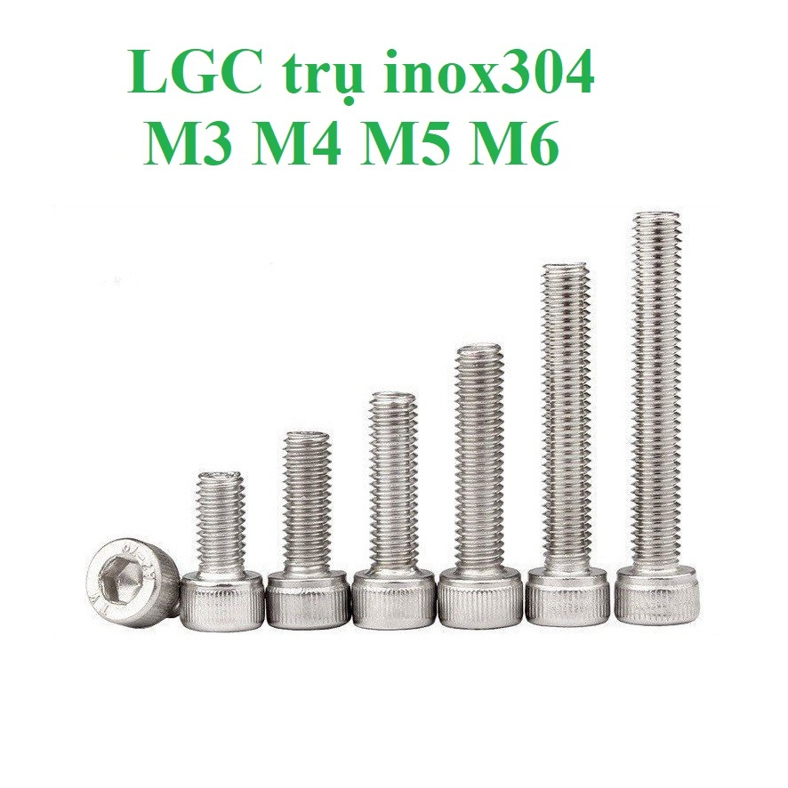 50 ชิ้น M3 M4 M5 M6 น็อตจมหกเหลี่ยมหัวทรงกระบอก INOX 304 M3, M4, M5, M6