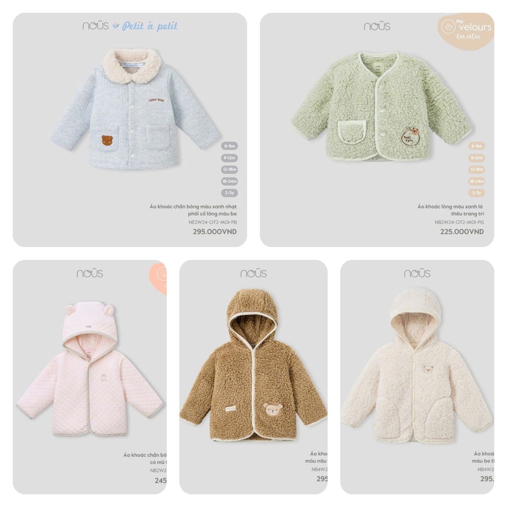 Nous - เสื้อแจ็คเก็ต Nous สําหรับเด็กชายและเด็กหญิง