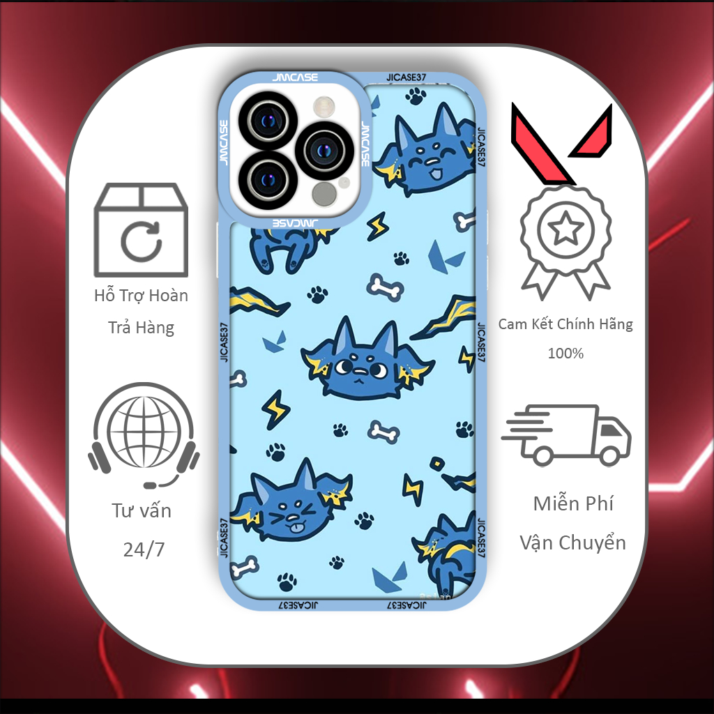 Jicase Chamber Valorant Game Online FPS Square Edge เคส iphone