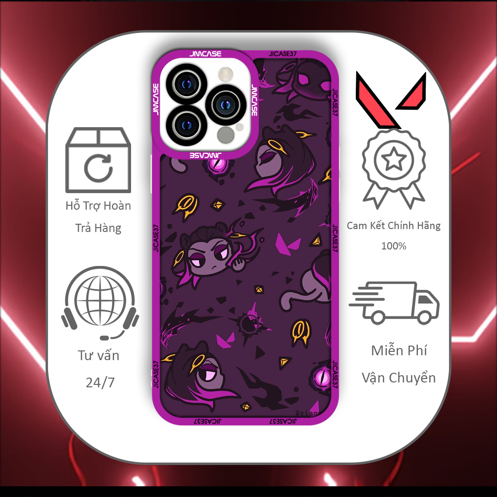 Jicase Chamber Valorant Game Online FPS Square Edge เคส iphone
