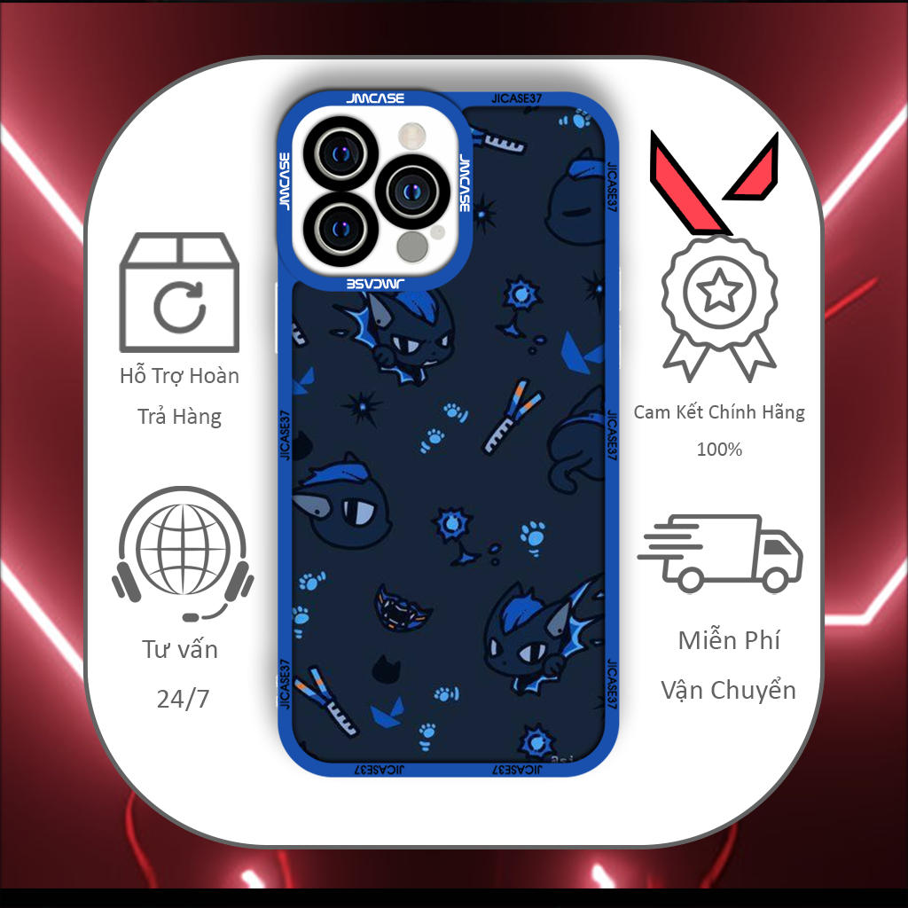 Jicase Chamber Valorant Game Online FPS Square Edge เคส iphone