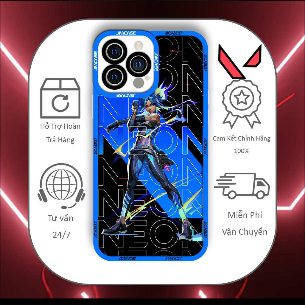 Jicase Chamber Valorant Game Online FPS Square Edge เคส iphone