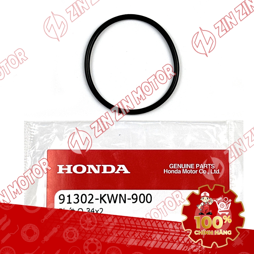 O Seal 34X2MM, ของแท้ Vario 125 2023 2024 ปั๊มน้ําซีล 91302-KWN-900 - ZZM