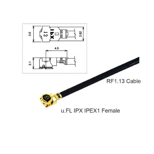 RP-SMA Male to IPEX Cable ความยาว 20cm