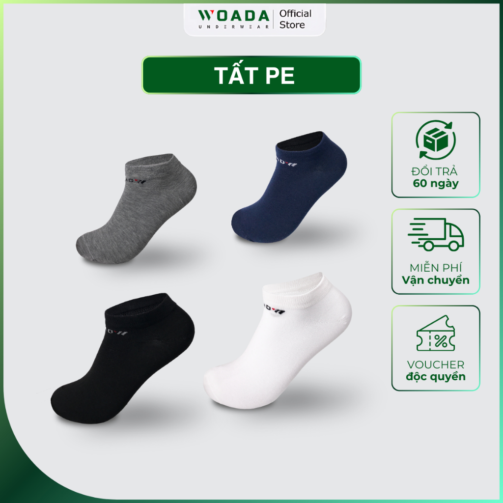 Woada Brand LK201 Soft PE Monochrome Plain Socks