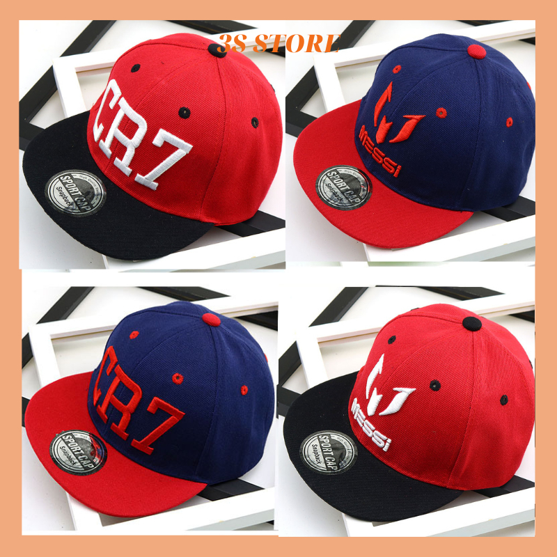 หมวกเบสบอลสไปเดอร์แมนสําหรับเด็กผู้ชาย หมวกเด็กผู้ชาย Messi Ronaldo CR7 หมวกสไปเดอร์แมนฮิปฮอปส่วนบุค