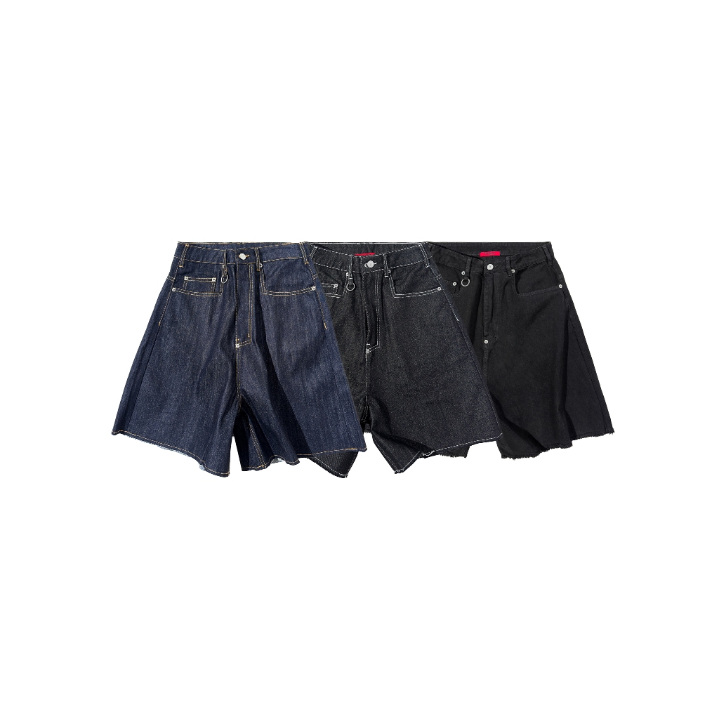 แอลไซนัส | A24 WIDE DENIM SHORTS