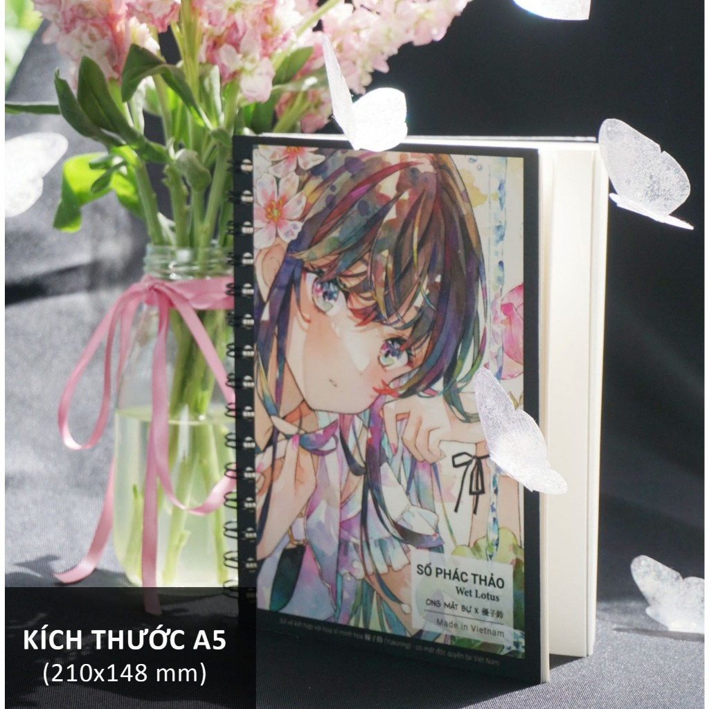 (GIVEAWAY) NO BLEACH BIG BEE DRAWING BOOK - WET LOTUS A4/A5 190 GSM, 72 PAGES