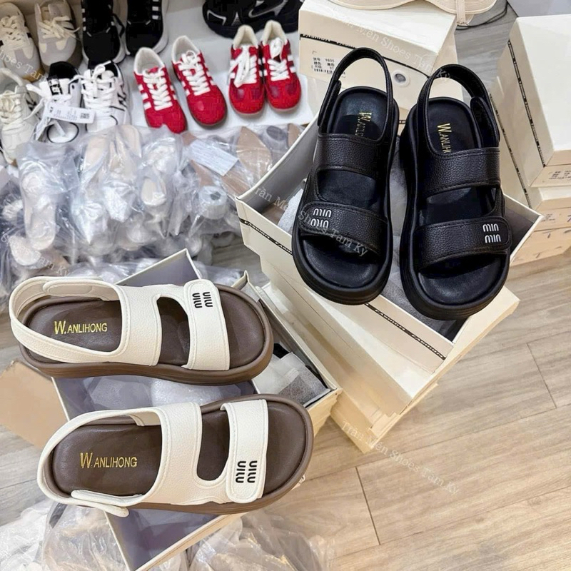 MIU BREAD KNITTING STRAPS พร้อม SOLE สูง 5 ซม