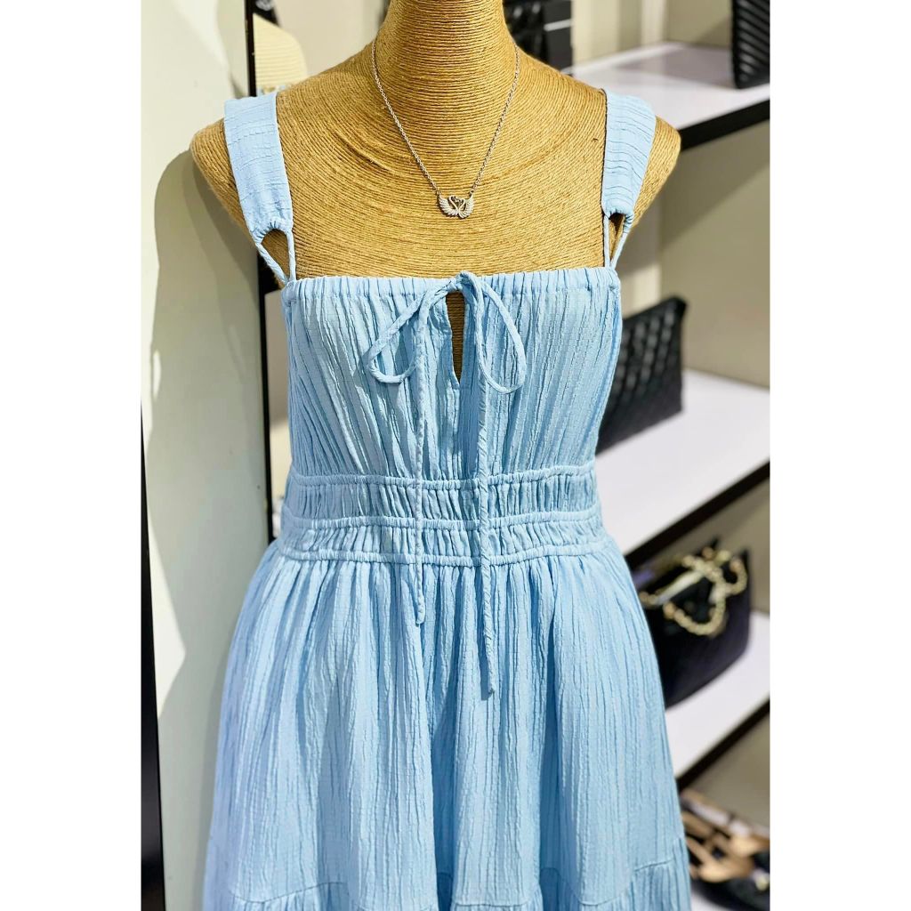 แม็กซี่เดรส Hobbs เอวยางยืด V569