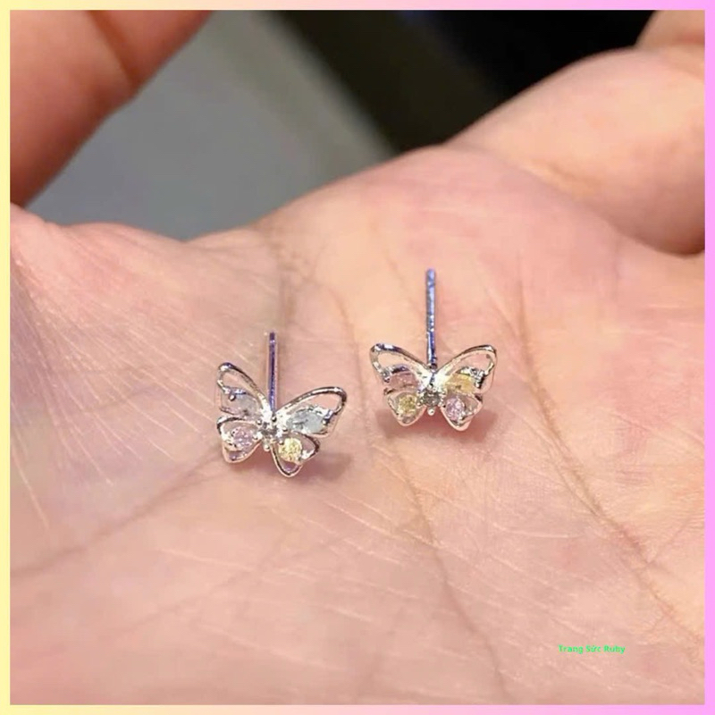 ต่างหูผีเสื้อน่ารัก Ruby Jewelry