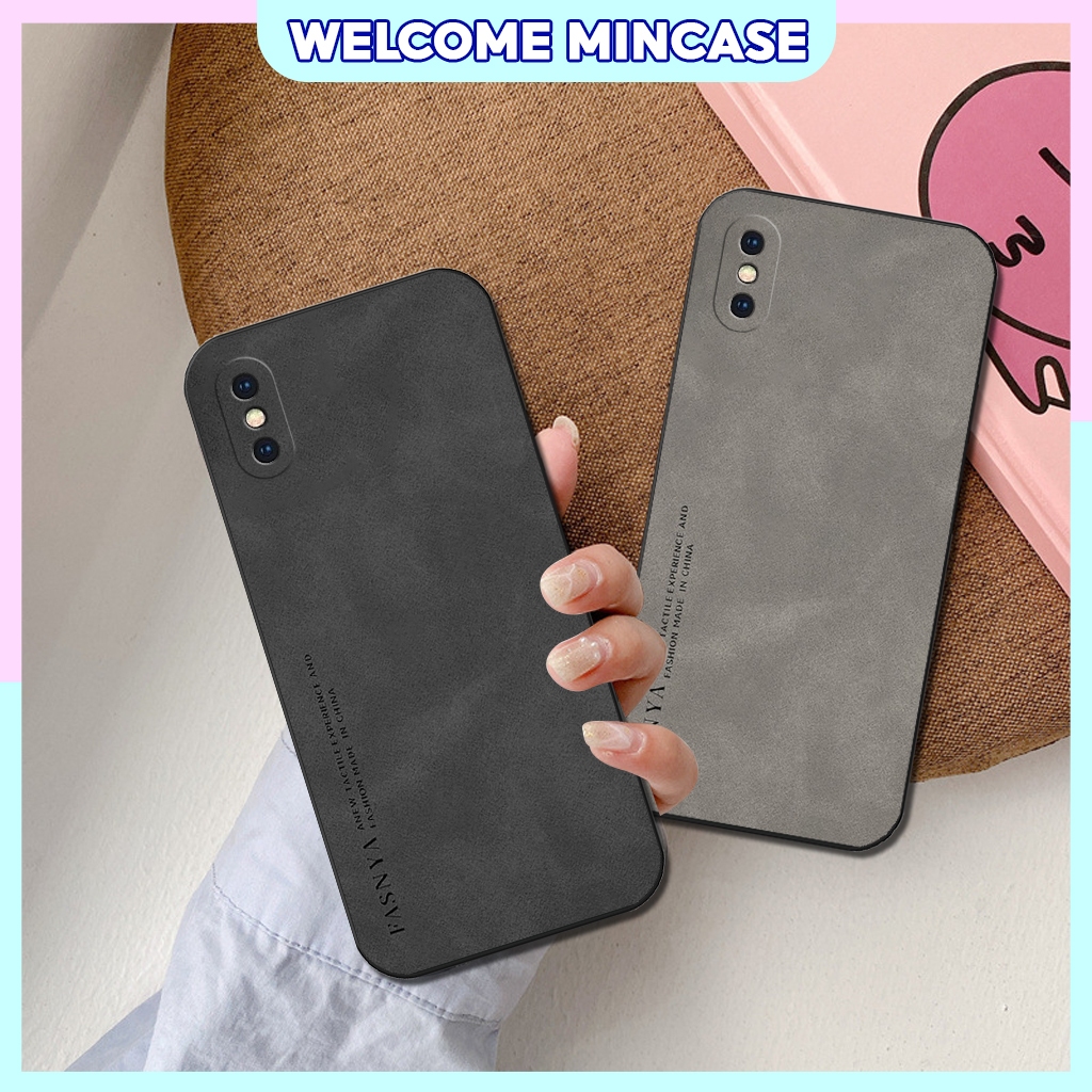 เคส iPhone X/XS/XR/Xs MAX - iphone 11/11pro/11 Pro max พิมพ์หนัง 3D พื้นฐาน ขอบเหลี่ยมยืดหยุ่นราคาถู