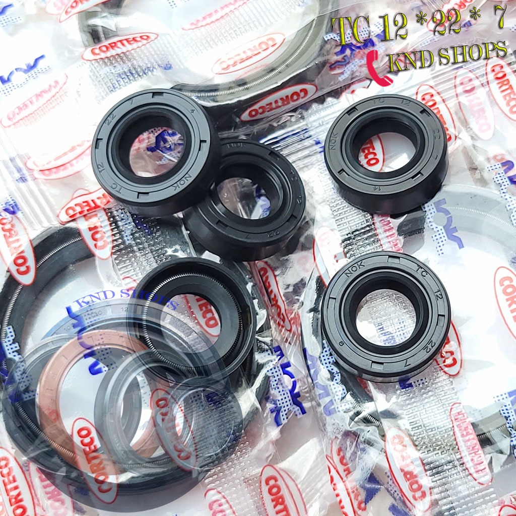 NOK TC ซีลคันเกียร์ 12*22*7 สําหรับ GN125, GZ125, EN125 NOK TCV 12*22*7 (ทนแรงดัน) | Viton TC 12*22*