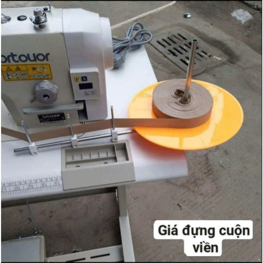 ชุดที่วางจานสําหรับม้วนริมบน SEWING MACHINES (ฐานสแตนเลสแบบ 1 อัน)