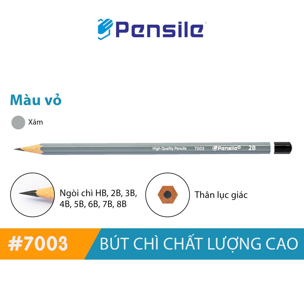 PENSILE 7003 PENCIL (ขนาดตะกั่ว 8B. MARVY VIETNAM DISTRIBUTOR)