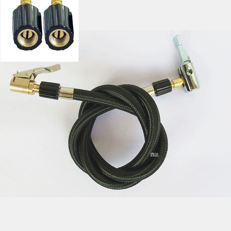 สายยางเติมลมเกลียวใน 2 ตัว 80ซม สายปั้มรถยนต์ รถมอเตอร์ไซด์ พร้อมปลายเกลียว 2 ตัว สายลม พร้อม อะแดปเตอร์เกลียว - รูปที่ 7