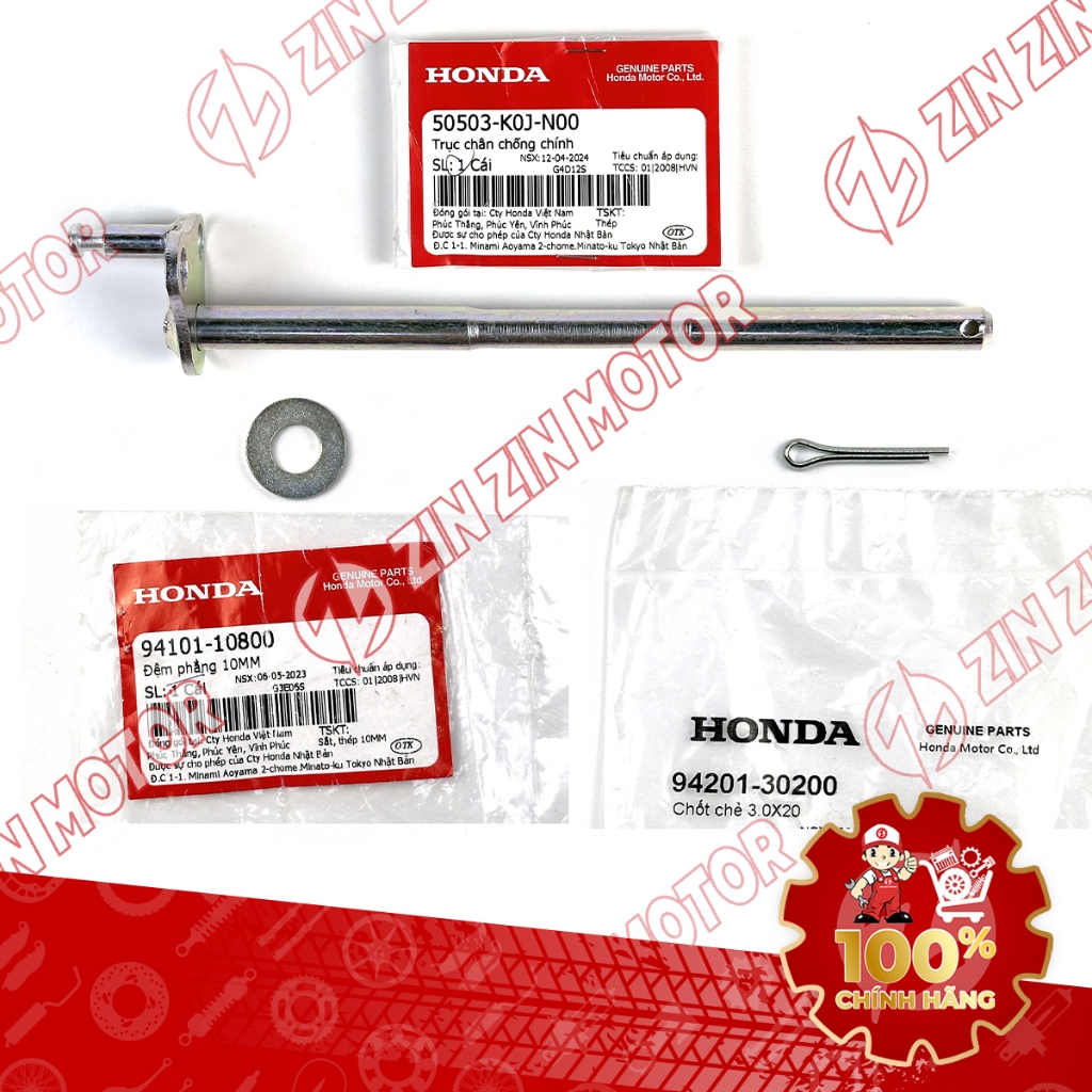 ของแท้ Vario 125 2023 2024 Anti-Stand Split Pin เครื่องซักผ้า 50503-KWN-900, 94101-10800, 94201-3020