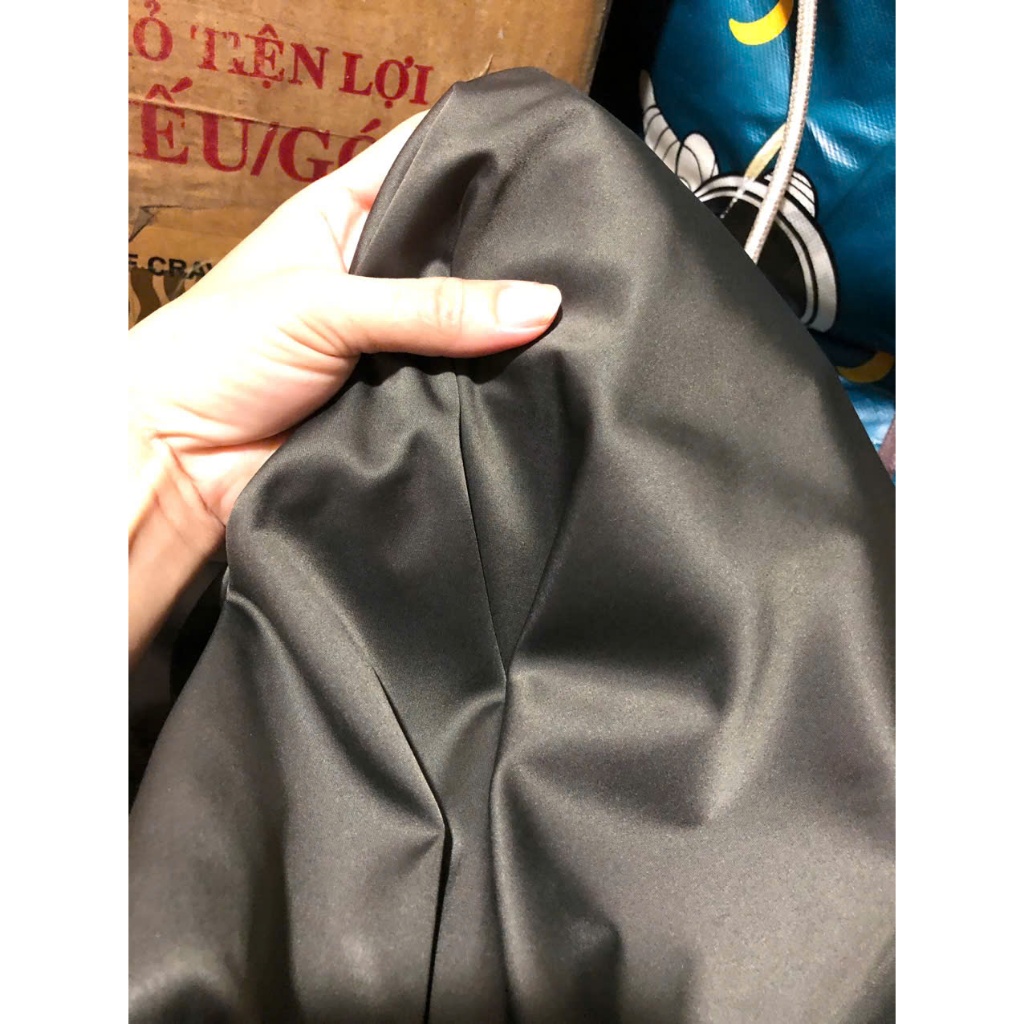 A735 - ผ้าผ้าไหมซาตินสีมอสสีเข้ม (2m x 1.5m) ยืด